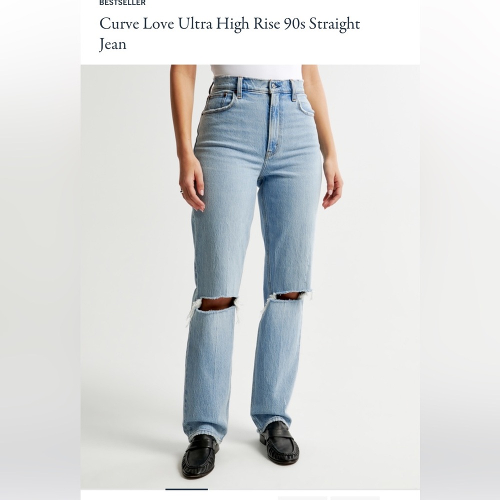 Curve love ultra high rise 90s straight jean